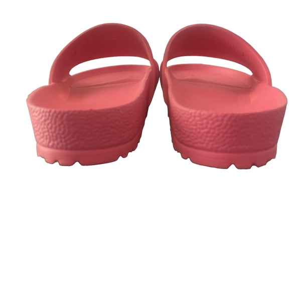 Birkenstock Pink 41 Slip On Slides Sandals Foam Rubber Comfortable - Picture 4 of 6